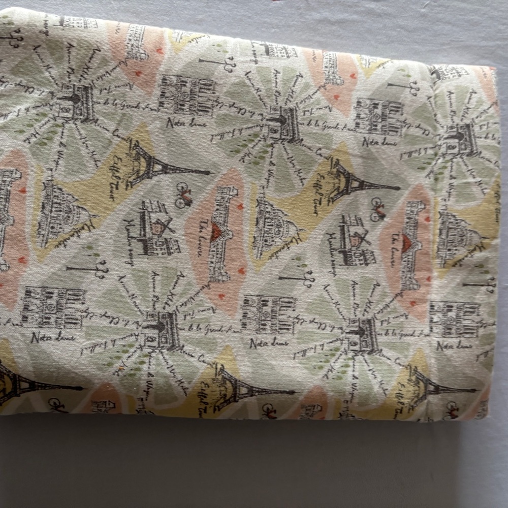 Stylish Tablet Sleeve Fabric with Parisian Print